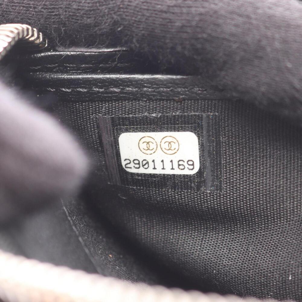 CHANEL Authentic Black Leather Logo Wallet - Picture 5 of 14